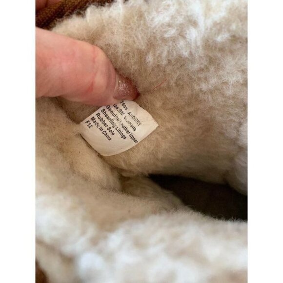 Tamarac Audrey Brown Suede Shearling Lined Winter Boots Size 9 - Picture 7 of 11